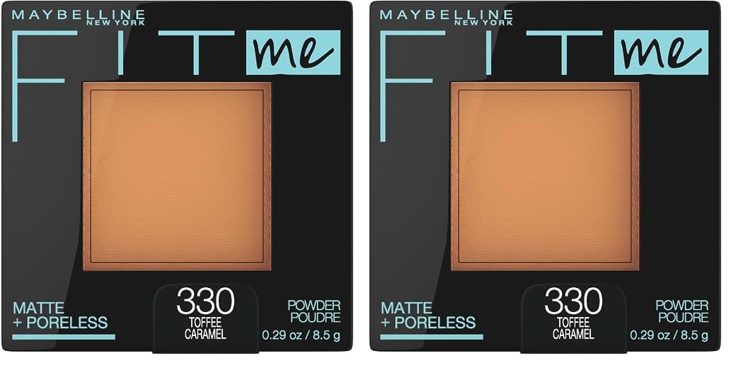 Maybelline Fit Me Matte + Poreless Pressed Face Powder Makeup & Setting Powder, Classic Ivory, 1 Count